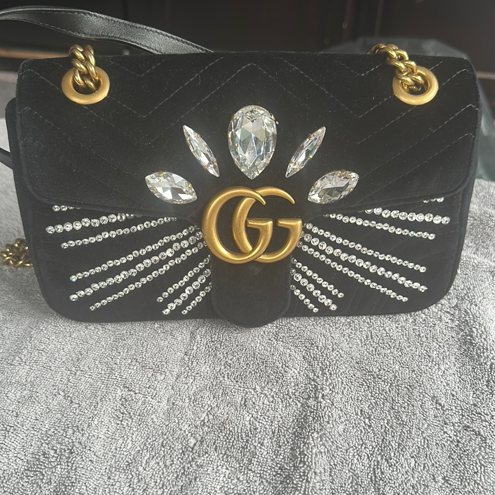 Gucci velvet bag!